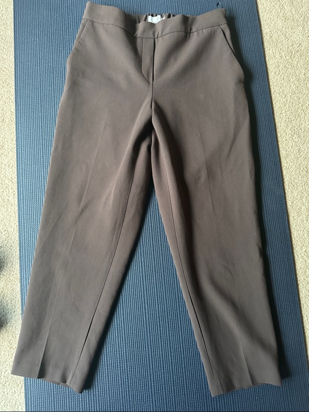 Babaton Navy Blue Cropped Dress Pants